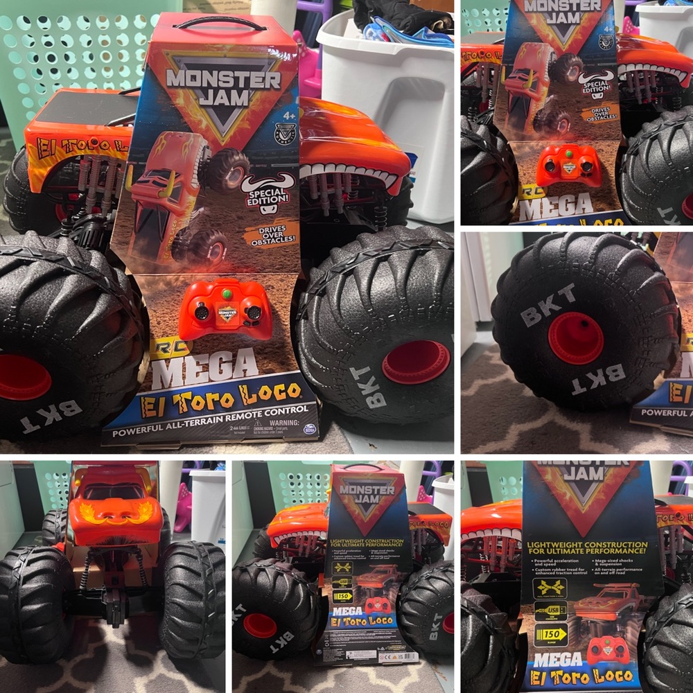 New! Monster Jam Mega El Toro Loco RC